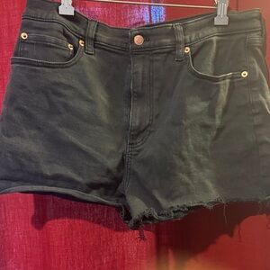 PINK Victoria's Secret Black Jean Shorts